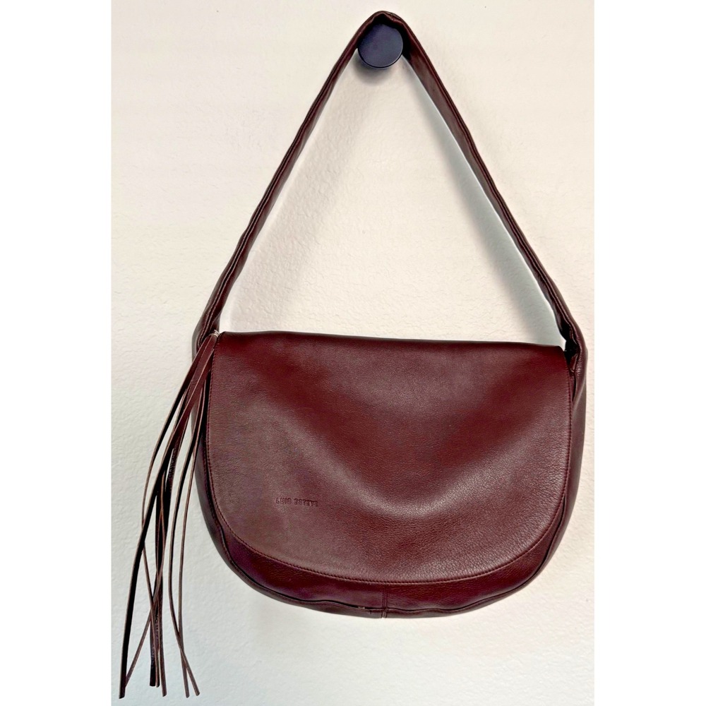 Luis Esteve Genuine Leather Brown‎ Leather Shoulder Bag Made In Spain